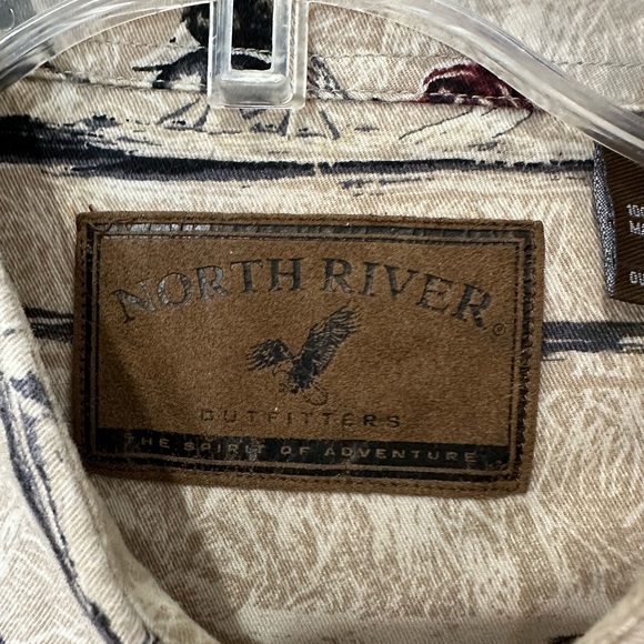 North River button down duck shirt Men's XL - Picture 5 of 6